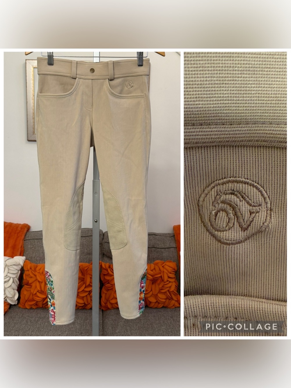 Ovation Ladies Endura CLN Knee Patch Tight Horse Riding Pants BREECHES Size 28